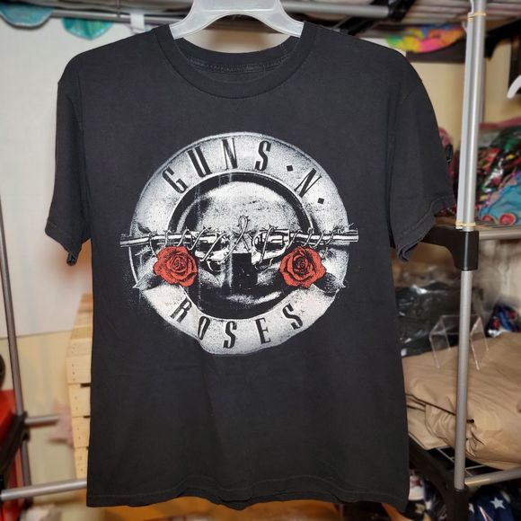 Guns N' Roses Front & Back Graphic Tee SS Black - Size Large (M) - Picture 2 of 5